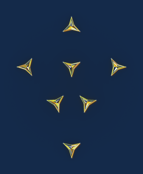 Holosbiblion seven-star emblem